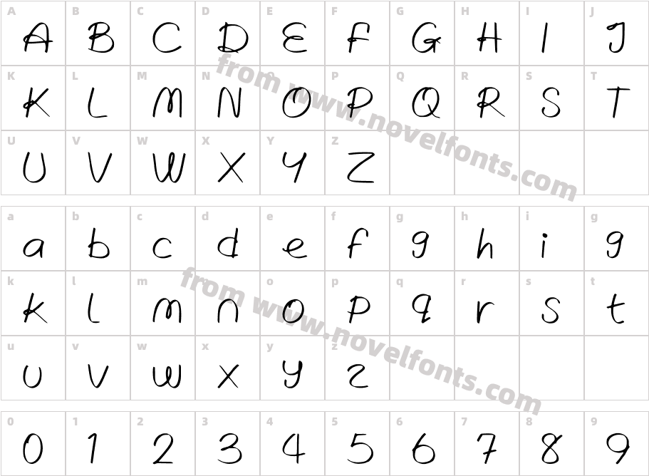 WrittenLiesCharacter Map