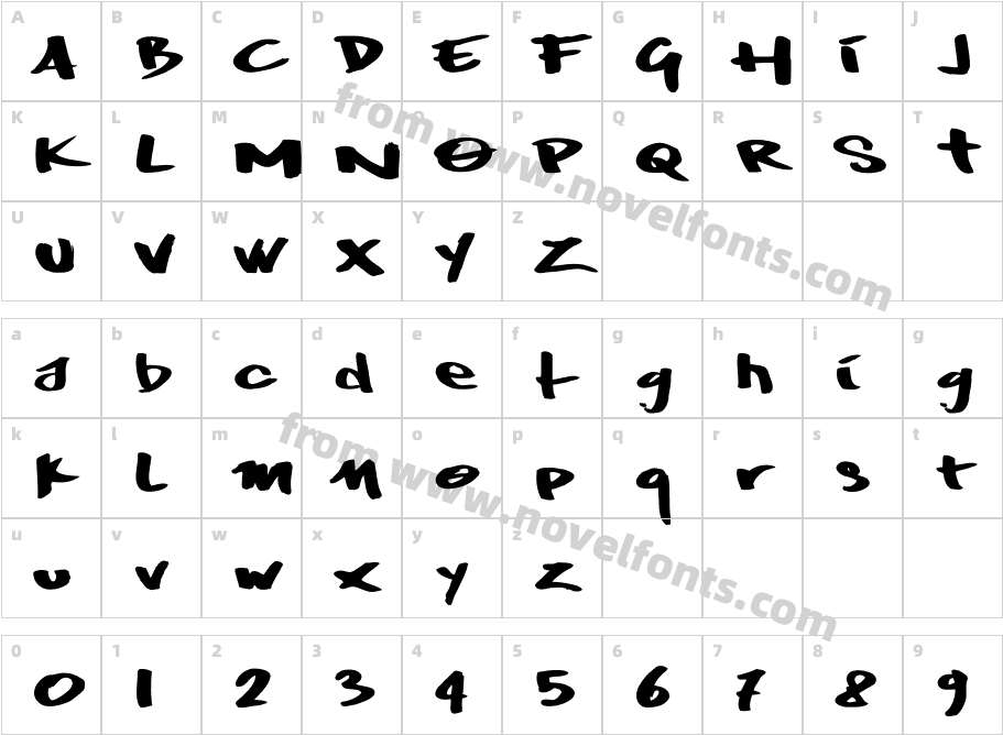 WrktagRegularCharacter Map