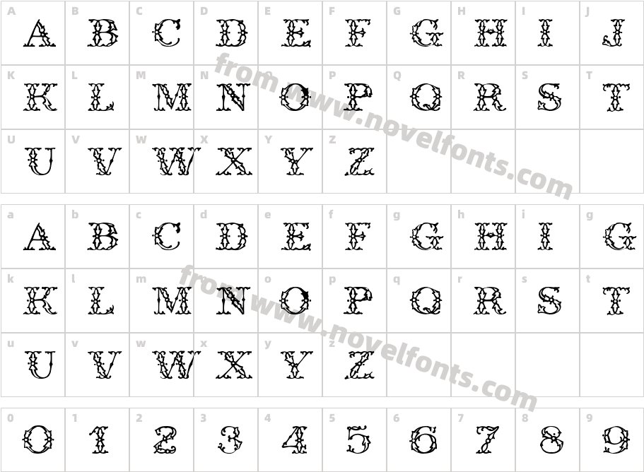 WroghtIronCharacter Map