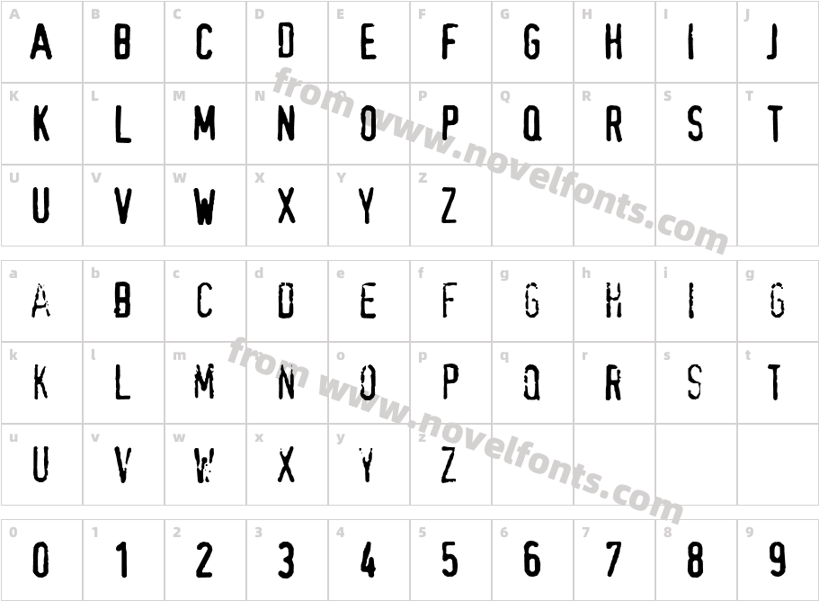 XBAND RoughCharacter Map