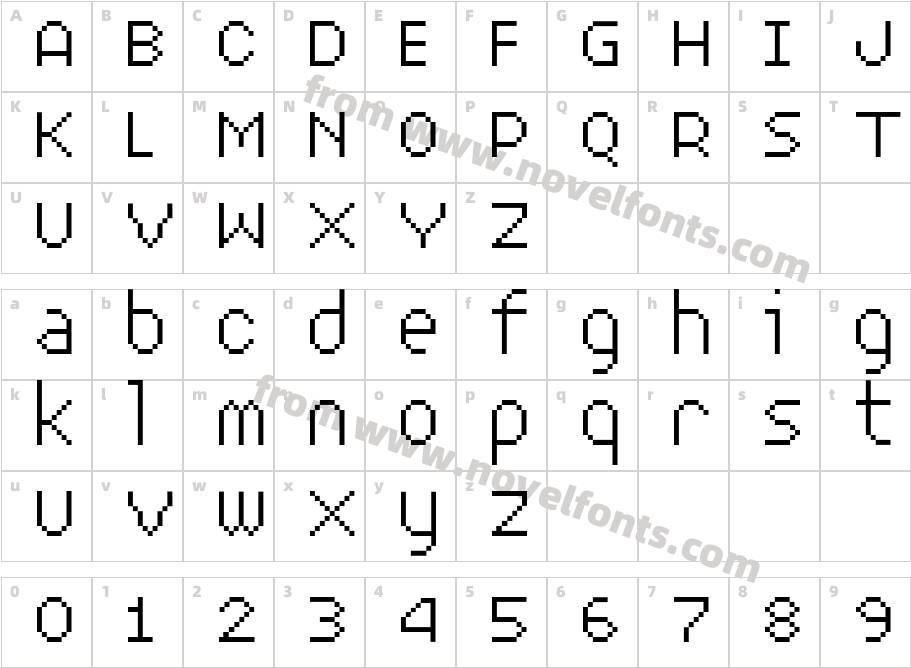 XERXES-ELEVENCharacter Map