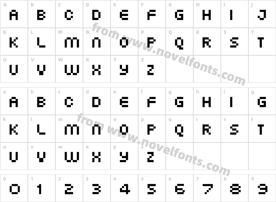 XG pixoCharacter Map