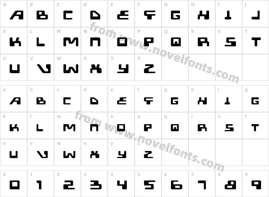 XPED ExpandedCharacter Map