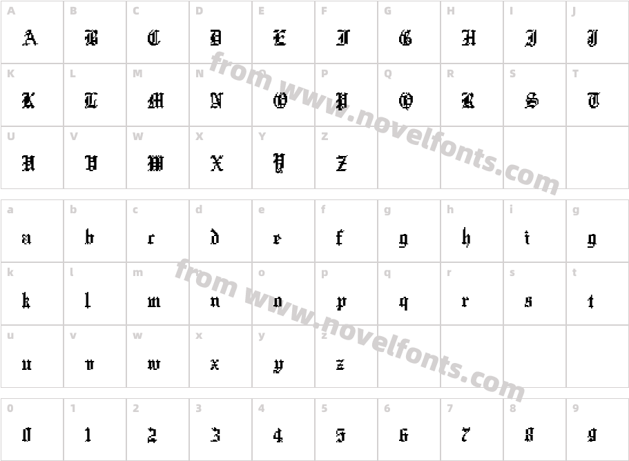 XentypeCharacter Map