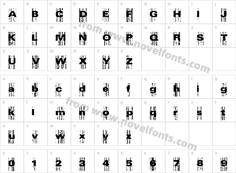 Xerox Malfunction (BRK)Character Map