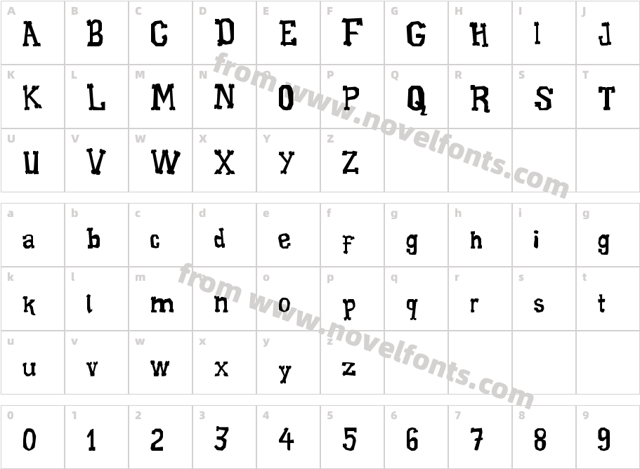 Xilo GaldinoCharacter Map