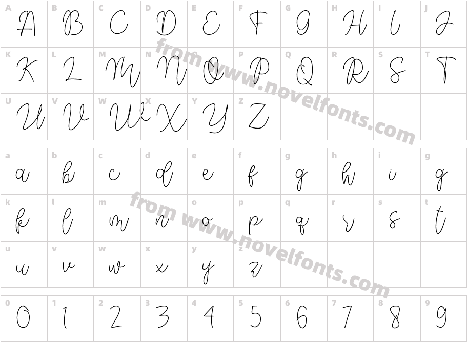 Dream Miracless ThinCharacter Map