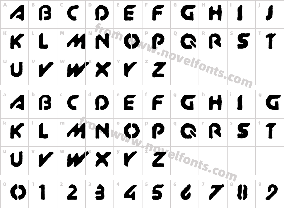 XitRAM!Character Map