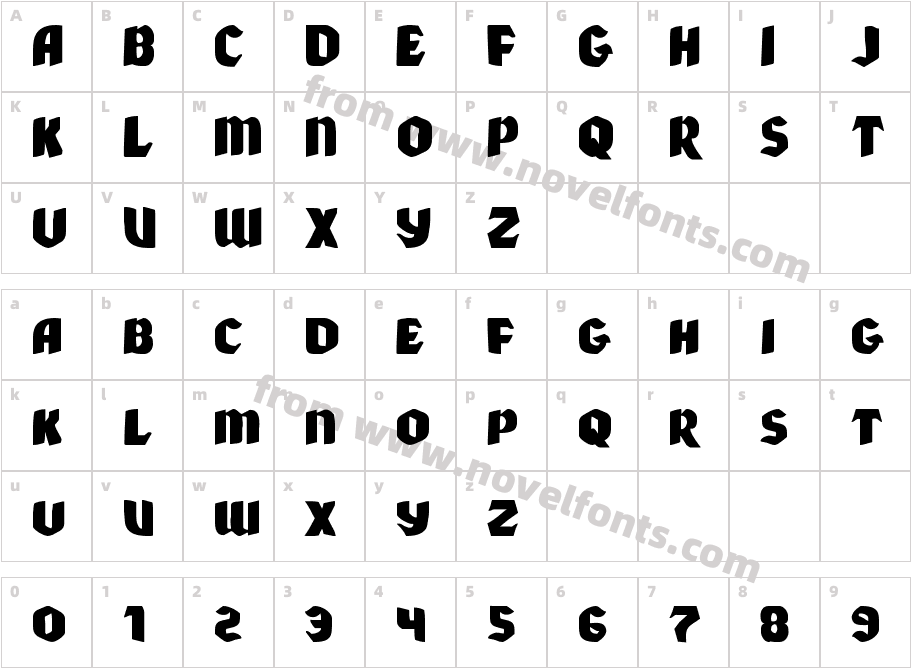 Xmas Xpress ExpandedCharacter Map