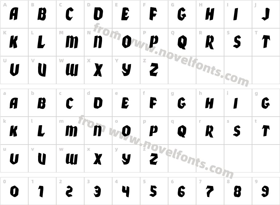 Xmas Xpress Rotated 2Character Map