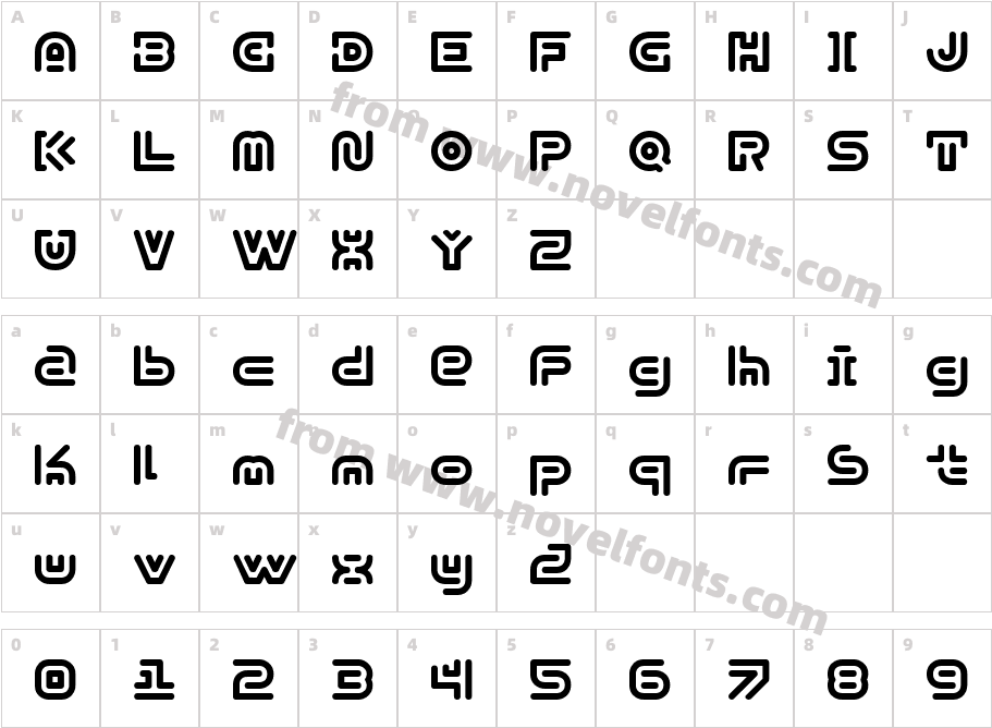 Y2k Subterran Express KGCharacter Map