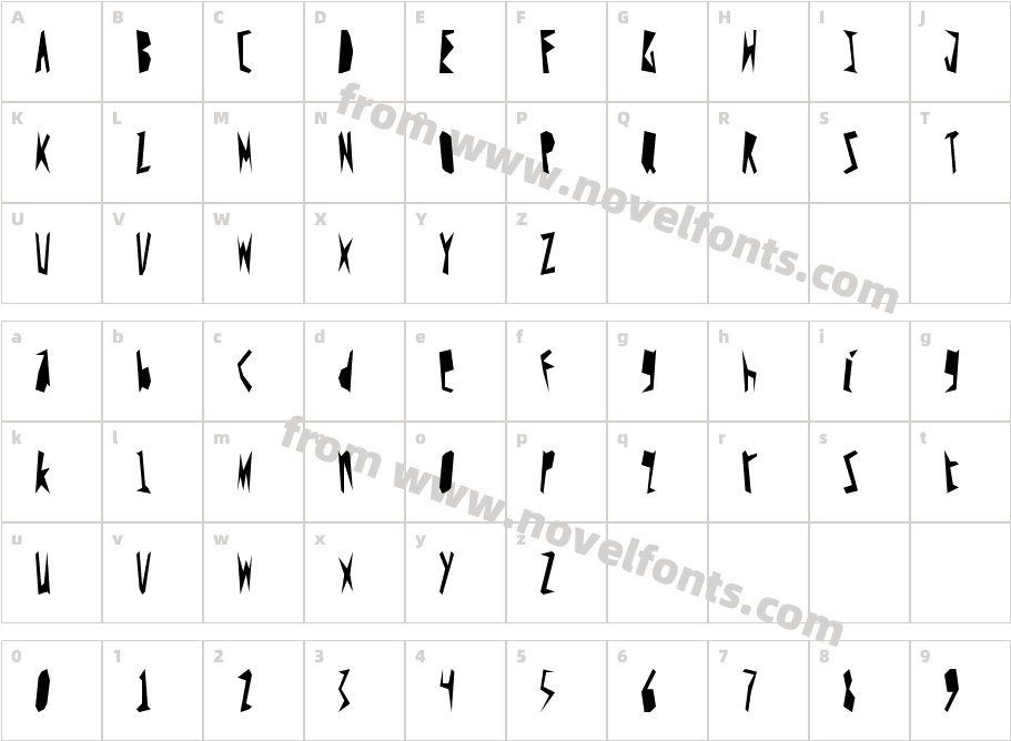 YEHCharacter Map