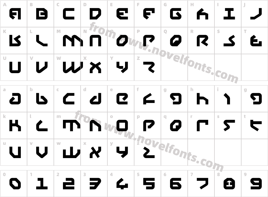 YahrenCharacter Map