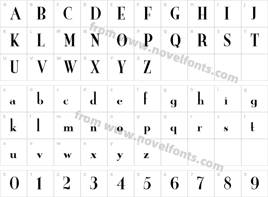 Yankee NormalCharacter Map