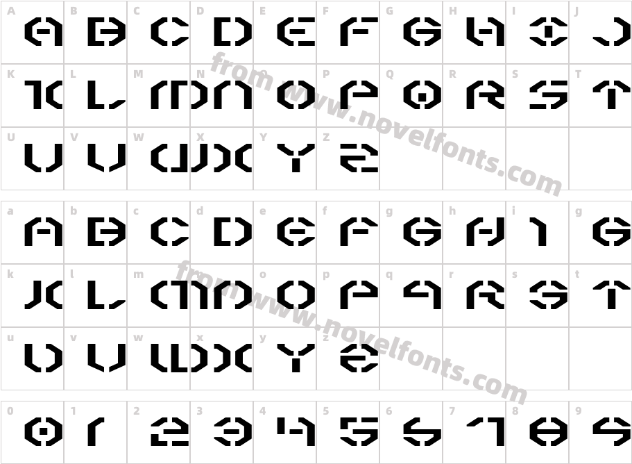 Year 3000 ExpandedCharacter Map