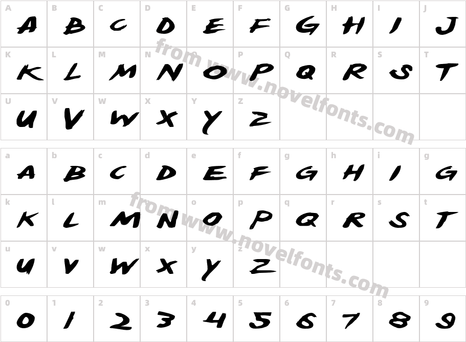 Yellowjacket ExpandedCharacter Map