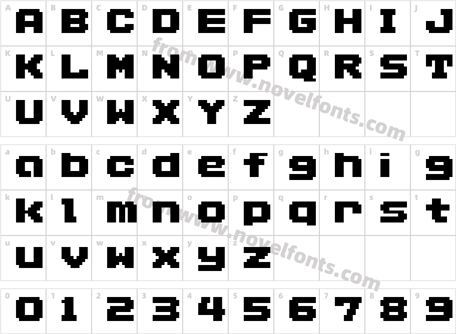 AddLGBitmap09Character Map