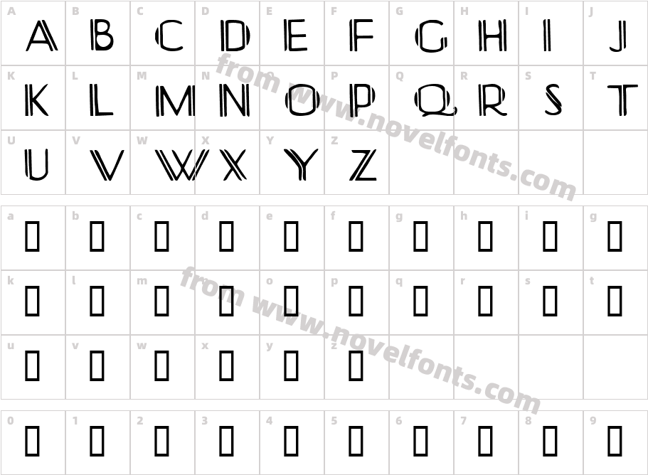 YonkerismoCharacter Map