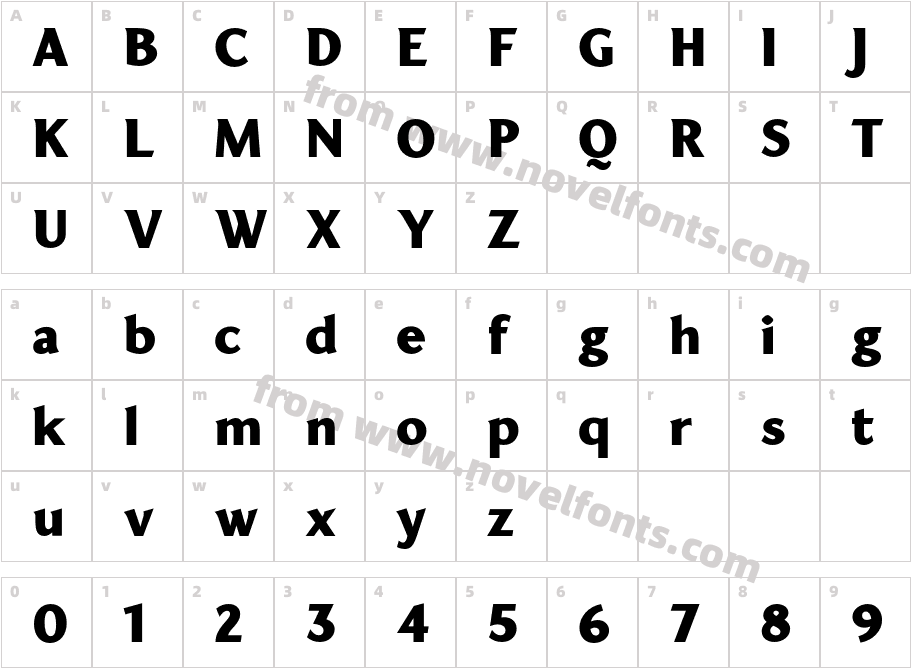 YorkieDEMO-BoldCharacter Map