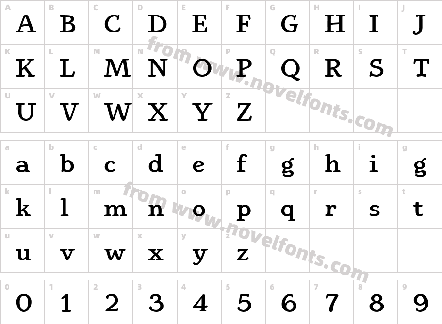 Youbee BoldCharacter Map