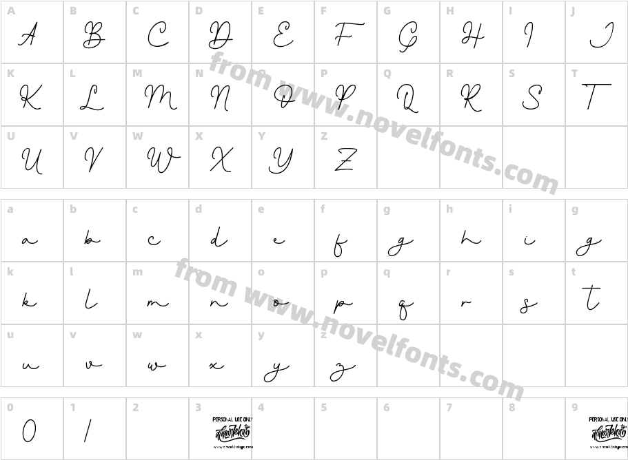 Young EvalineCharacter Map