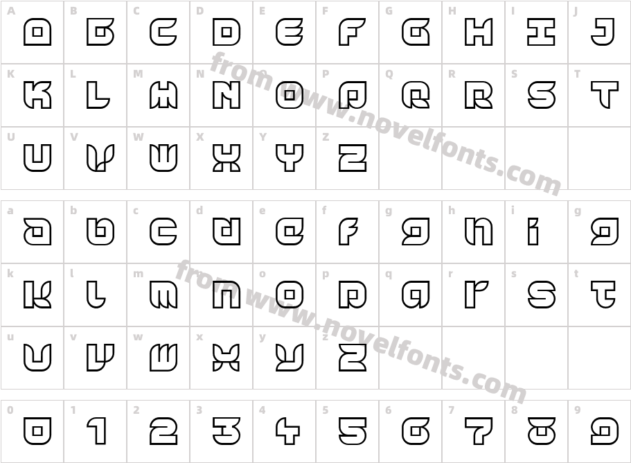 Yr72-OutlineCharacter Map