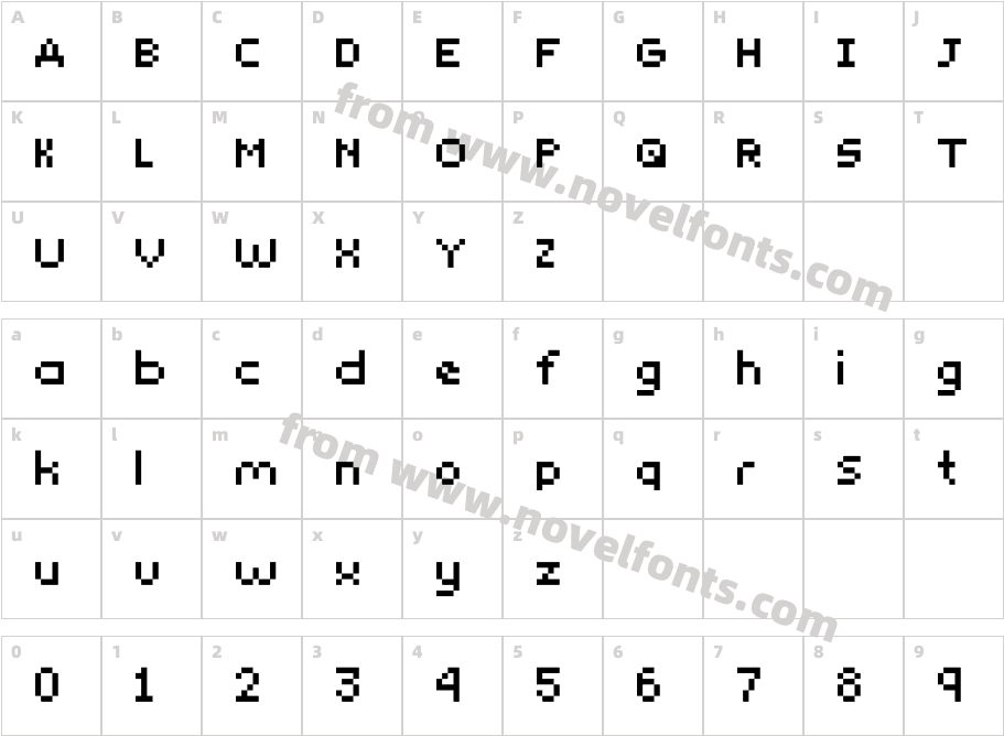 YunapixelCharacter Map