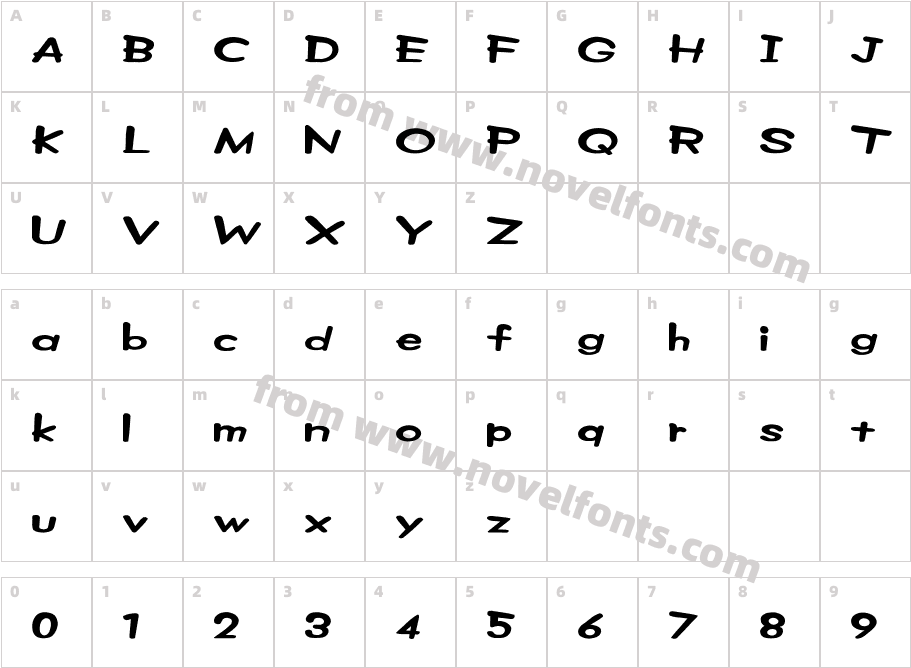 Z machine (sRB)Character Map