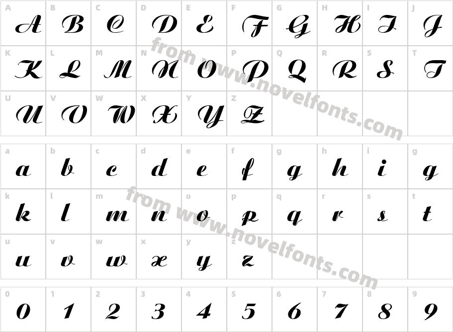 ZT DictumCharacter Map