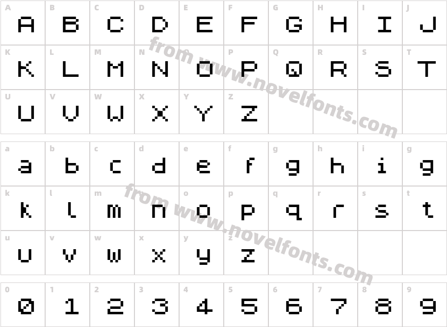 ZX Spectrum 7Character Map