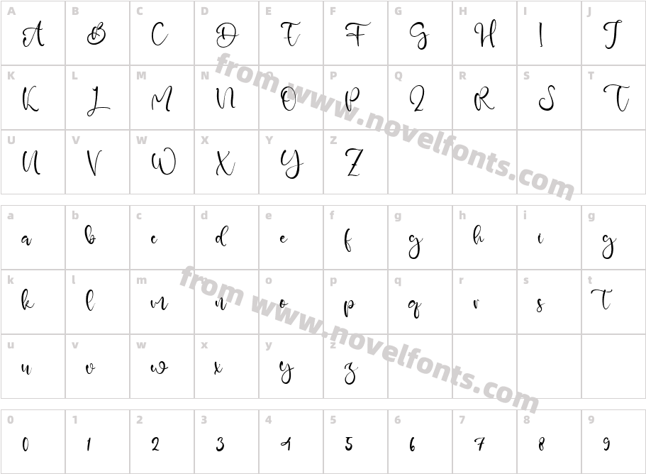 Zahra LovelyCharacter Map