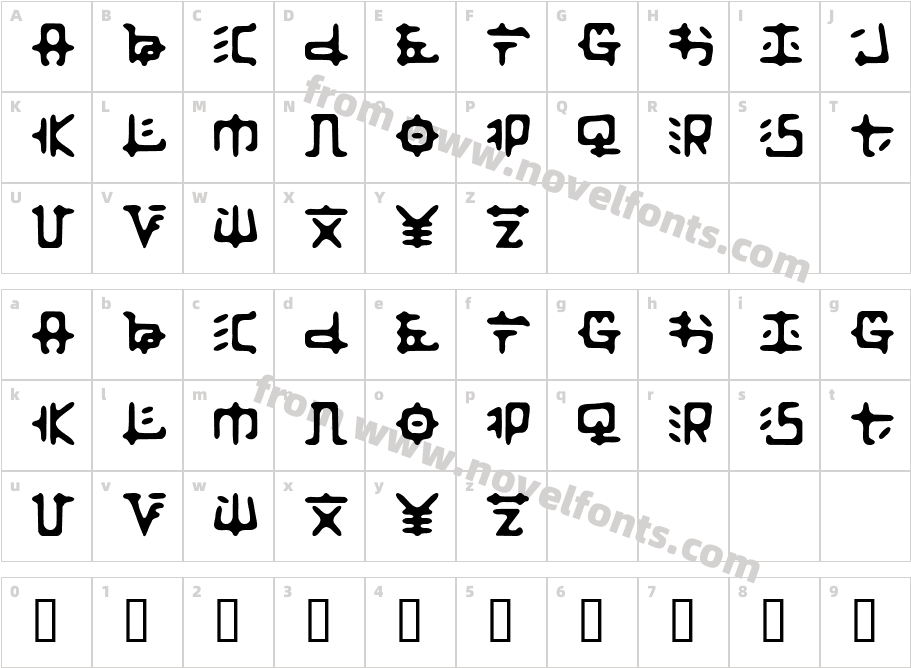 ZaibatsuCharacter Map