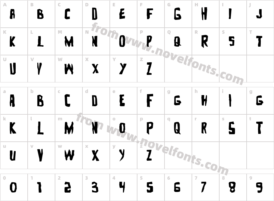 Zakenstein ExpandedCharacter Map