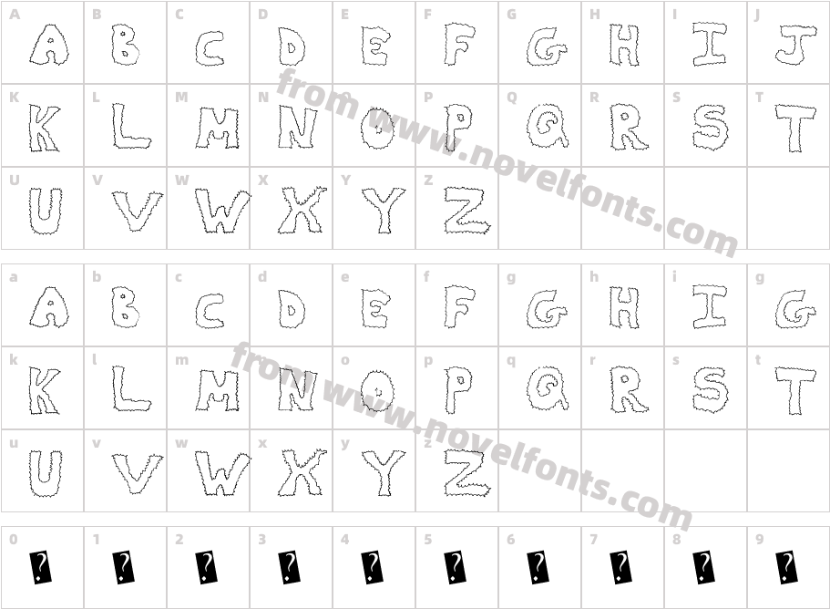 ZapDealCharacter Map