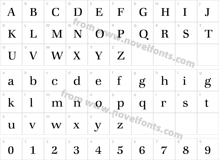 ZapfBookITCbyBT-LightCharacter Map