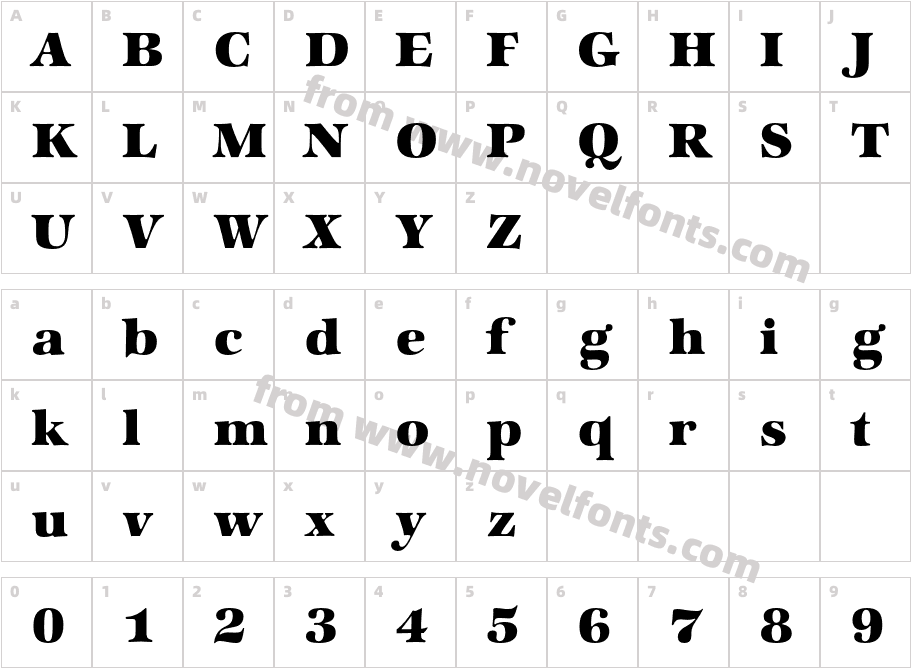 ZapfInternatlITCbyBT-HeavyCharacter Map