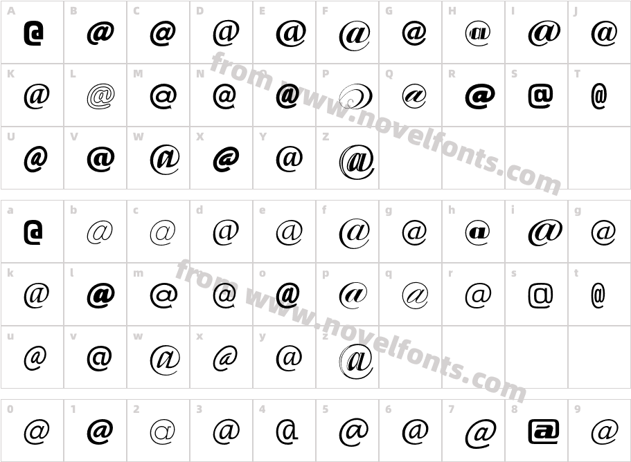 ZappingNetEFCharacter Map