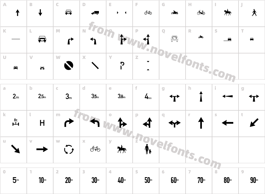 Zeichen Zweihundert AltCharacter Map