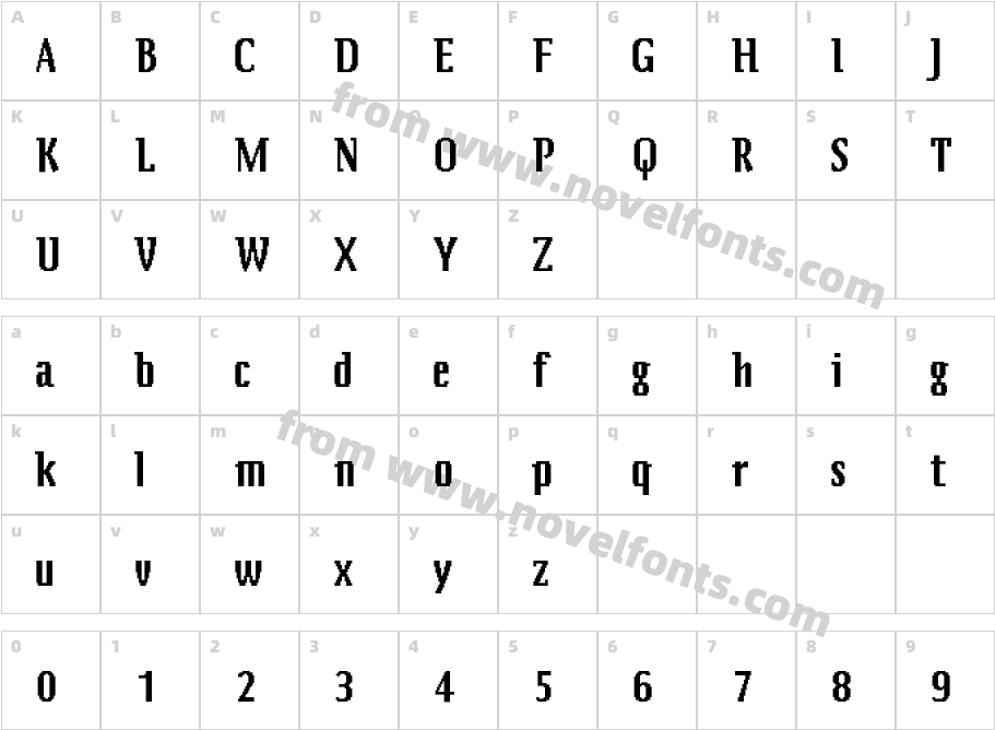 ZeitgeistMT-BoldCharacter Map