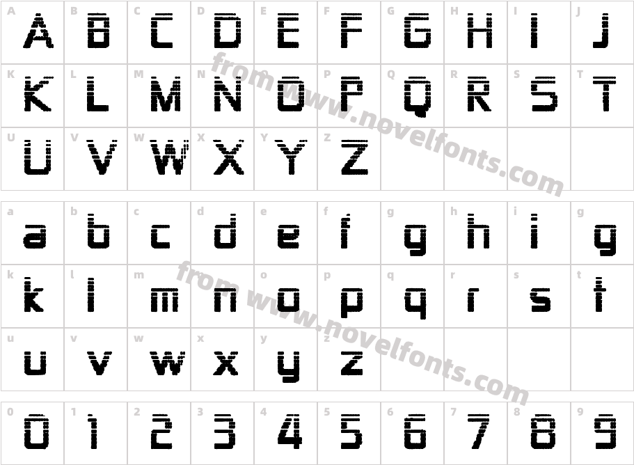 Zekton DotsCharacter Map