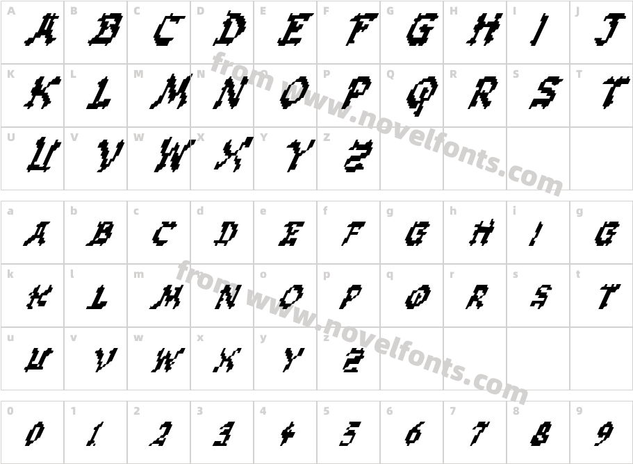 Zen Masters ItalicCharacter Map