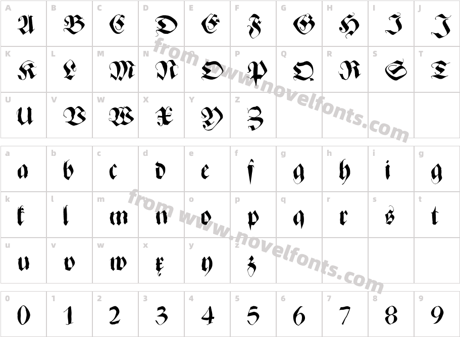 ZenFraxFreestyleCharacter Map