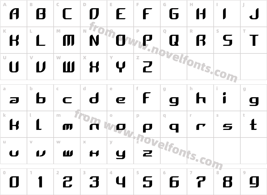 Zero GCharacter Map