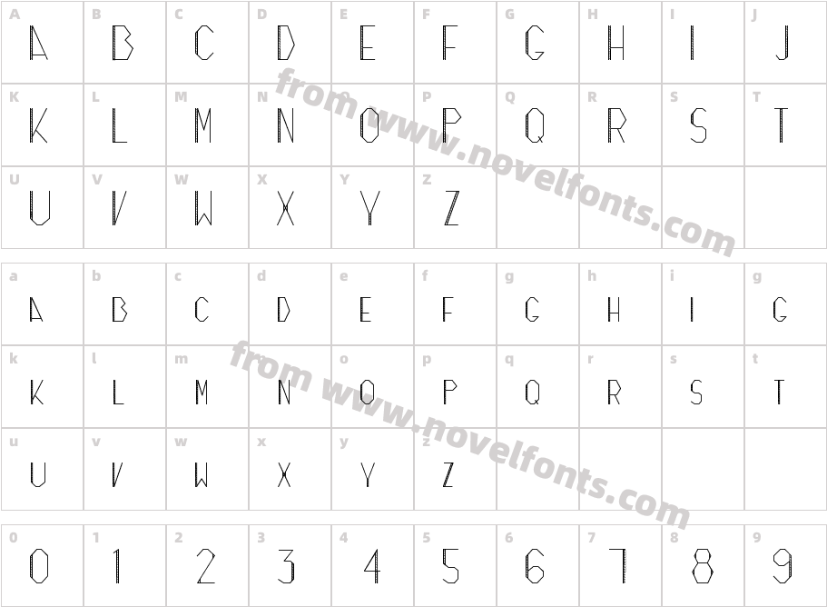 ZicizacCharacter Map