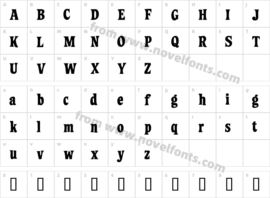 ZiggyStandardCharacter Map