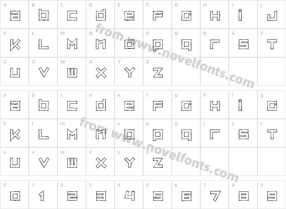 ZipSonikSketchCharacter Map