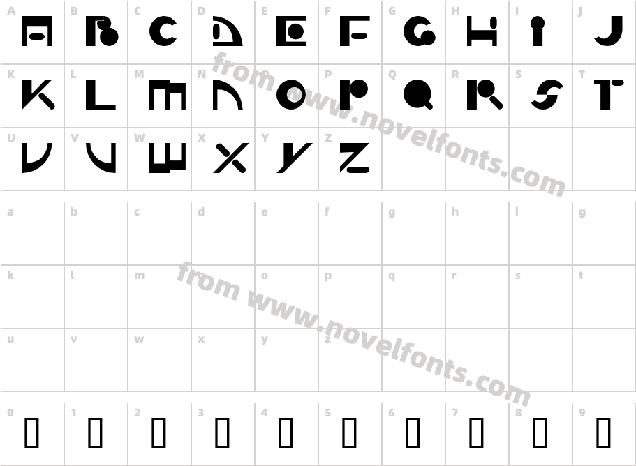 ZippyCharacter Map