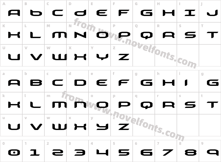 Zodiac Key ExpandedCharacter Map