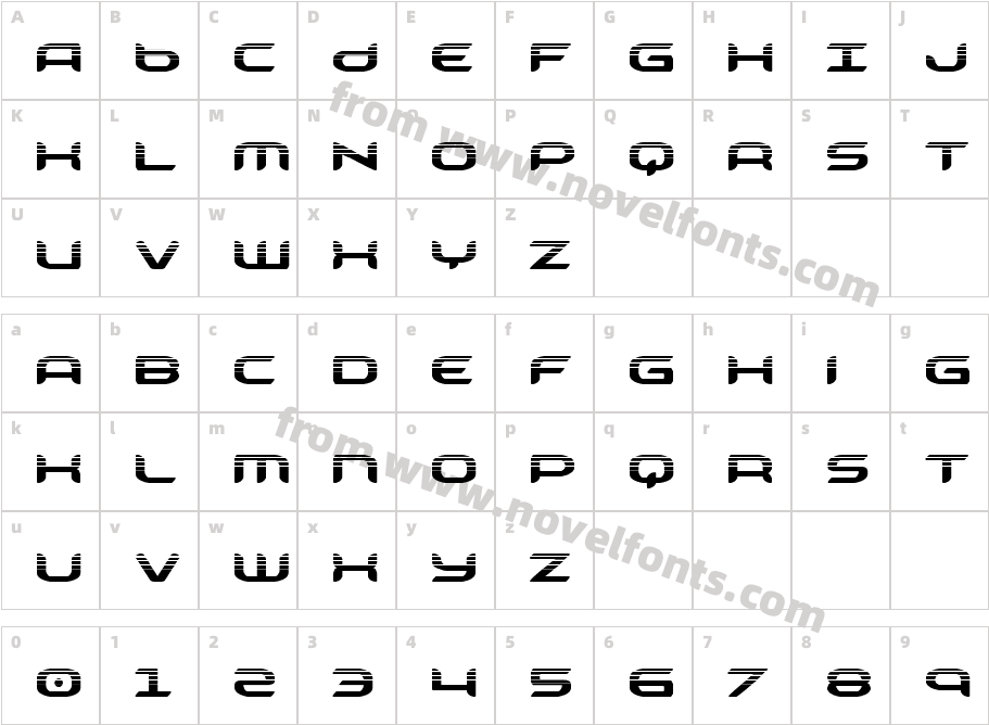 Zodiac Key HalftoneCharacter Map