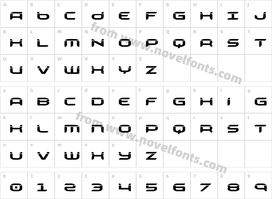 Zodiac Key LaserCharacter Map